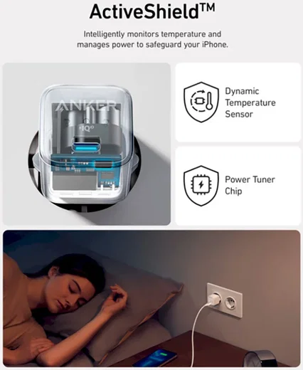 Anker 512 Nano Pro (20W) Fast Charge Adapter USB-C Snellader Wit afbeelding 6
