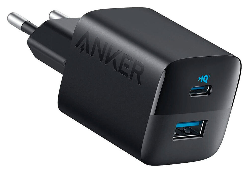 Anker 323 (33W) USB-A/USB-C Snellader Power Delivery Zwart afbeelding 1
