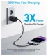 Anker 323 (33W) USB-A/USB-C Snellader Power Delivery Zwart afbeelding 4
