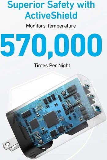 Anker 336 (67W) Snellader USB-A USB-C Fast Charge Adapter Zwart afbeelding 5