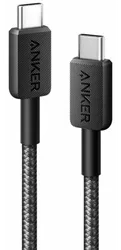 Anker 322 (60W) Gevlochten USB-C naar USB-C Kabel 0.9M Zwart afbeelding