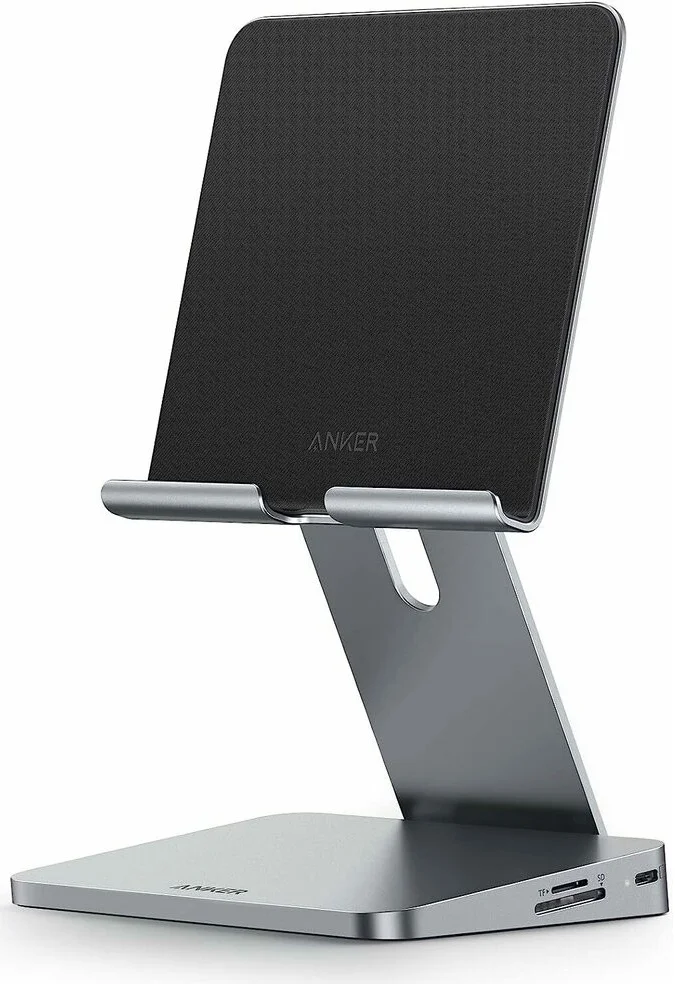 Anker 551 8-in-1 USB-C Hub en iPad / Tablet Houder Grijs afbeelding 1