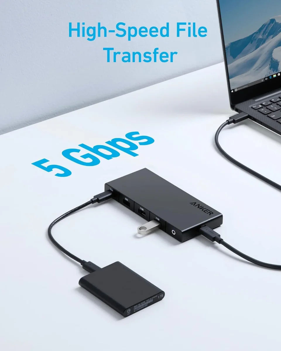 Anker 364 USB-C 10-in-1 Hub USB-A/USB-C/HDMI/Ehternet/SD-Kaart afbeelding 4