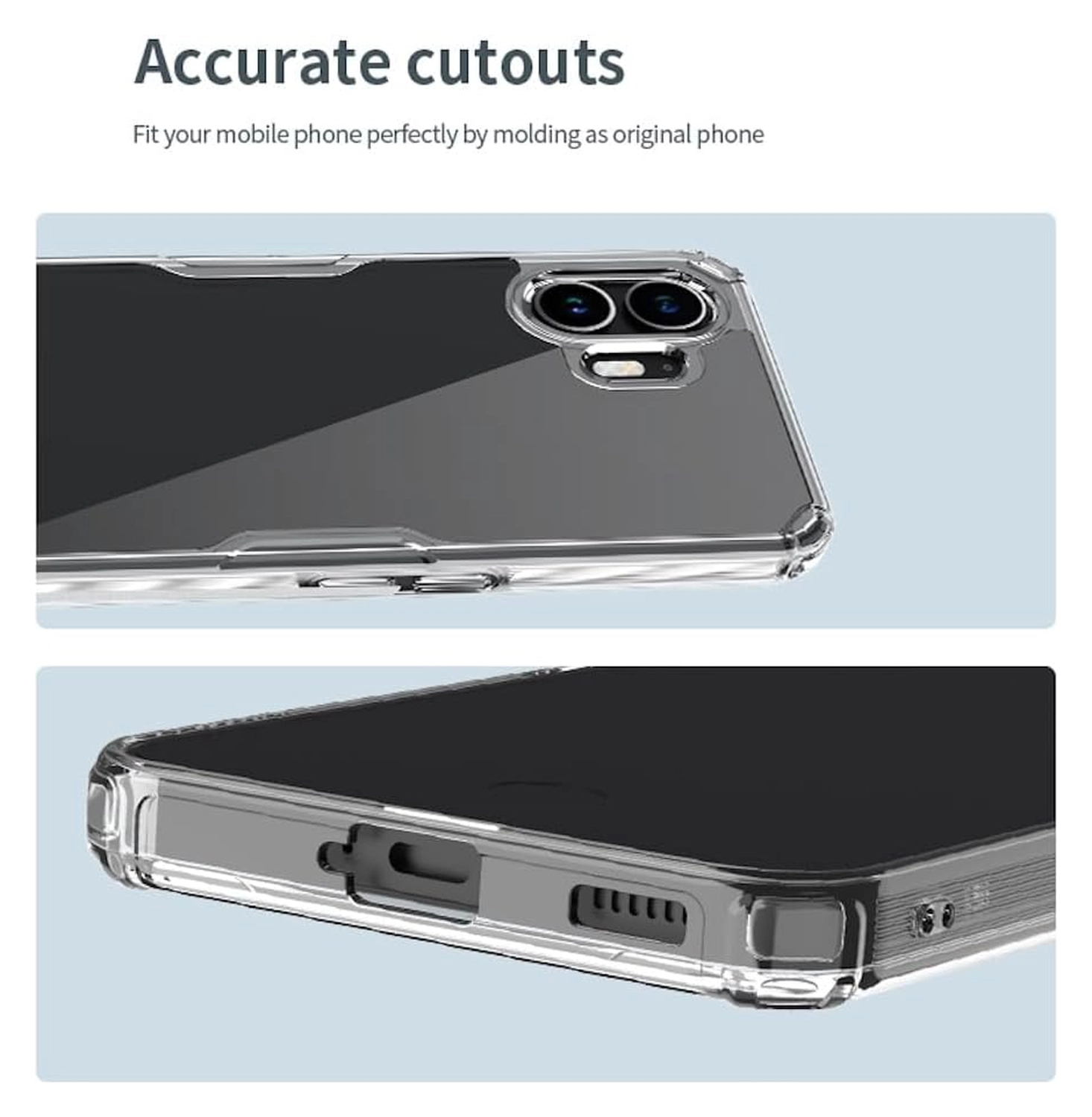 Nillkin Nature Nothing Phone (2) Hoesje TPU Back Cover Wit afbeelding 10
