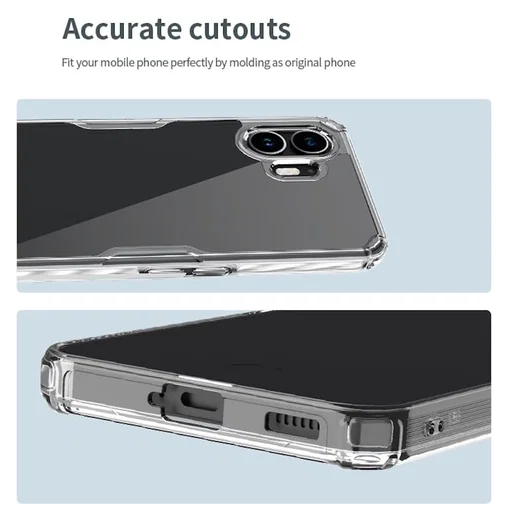 Nillkin Nature Nothing Phone (2) Hoesje TPU Back Cover Wit afbeelding 10