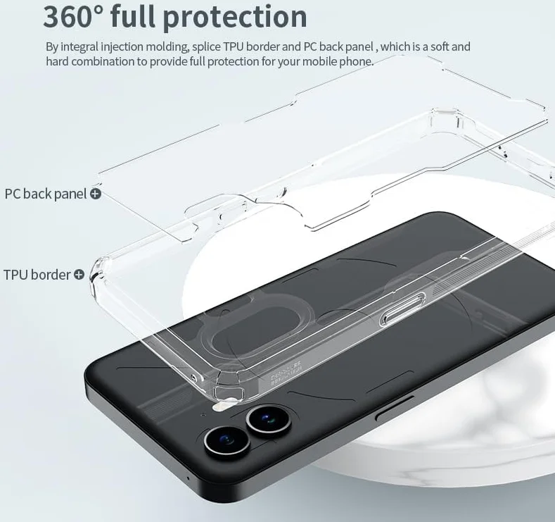 Nillkin Nature Nothing Phone (2) Hoesje TPU Back Cover Wit afbeelding 5