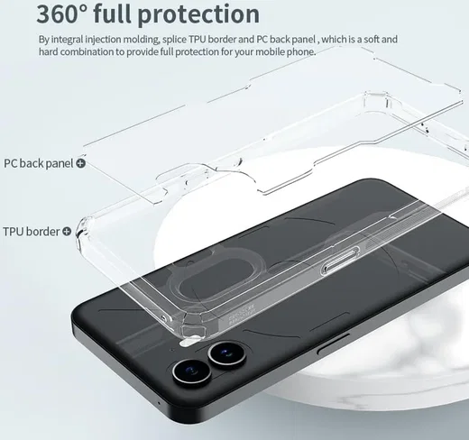 Nillkin Nature Nothing Phone (2) Hoesje TPU Back Cover Wit afbeelding 5