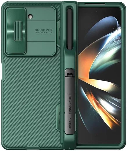 Nillkin CamShield Samsung Galaxy Z Fold 5 Hoesje Pen Edition Groen afbeelding 1