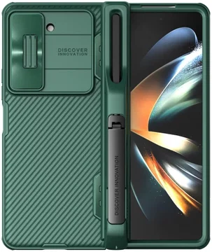 Nillkin CamShield Samsung Galaxy Z Fold 5 Hoesje Pen Edition Groen