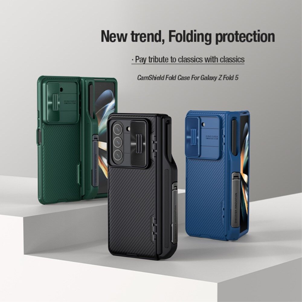 Nillkin CamShield Samsung Galaxy Z Fold 5 Hoesje Pen Edition Groen afbeelding 8