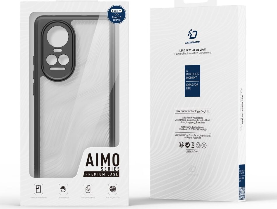 Dux Ducis Aimo Oppo Reno 10/10 Pro Hoesje Back Cover Zwart afbeelding 10