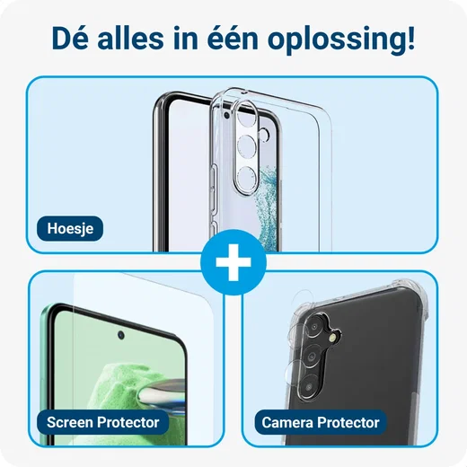 Samsung Galaxy A54 Hoesje + Screen Protector + Camera Protector. afbeelding 2