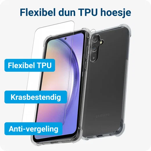 Samsung Galaxy A54 Hoesje + Screen Protector + Camera Protector. afbeelding 4