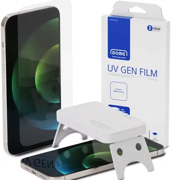 Whitestone iPhone 15 Pro Screen Protector UV-Licht Folie (2-Pack)