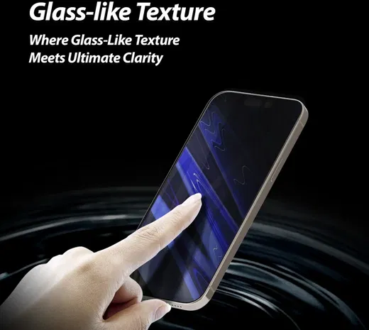 Whitestone iPhone 15 Pro Screen Protector UV-Licht Folie (2-Pack) afbeelding 5