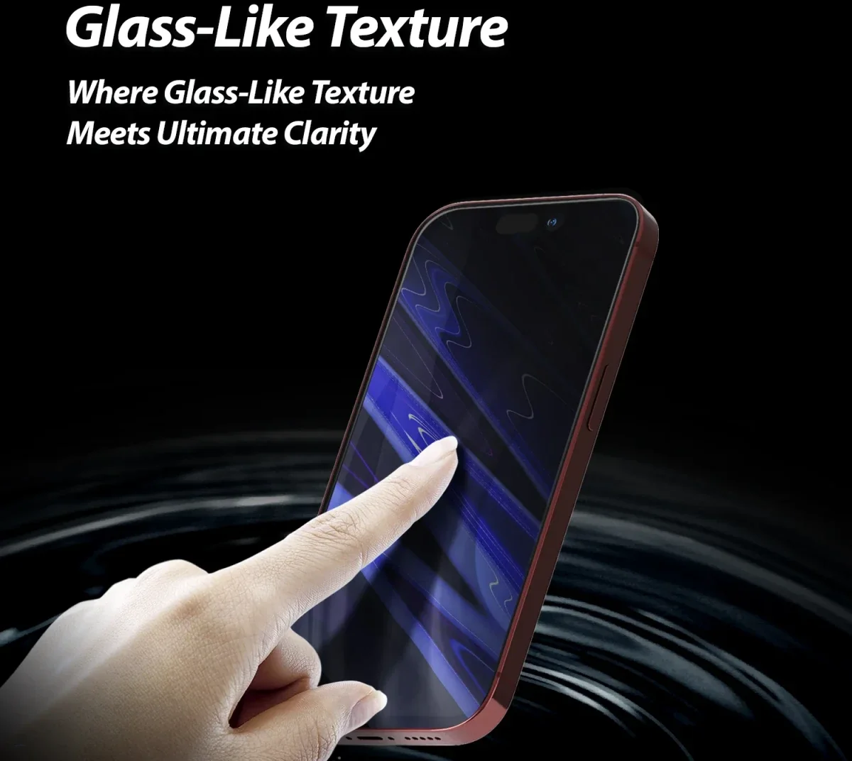 Whitestone iPhone 15 Pro Max Screen Protector UV-Licht Folie (2-Pack) afbeelding 5