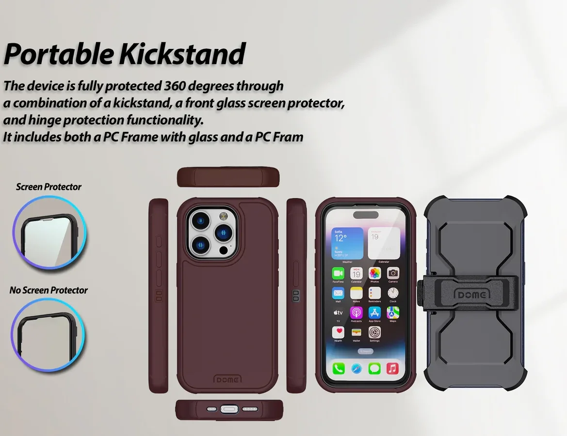Whitestone Aegis iPhone 15 Pro Max Hoesje Full Protect Cover Zwart afbeelding 7