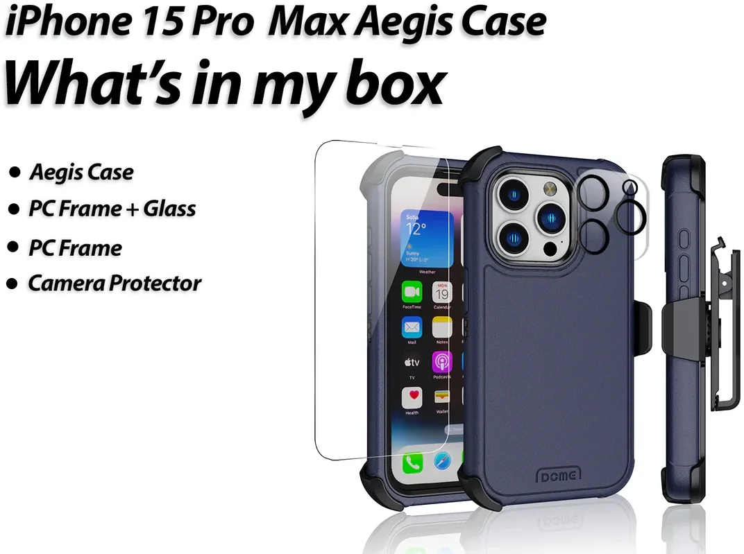Whitestone Aegis iPhone 15 Pro Max Hoesje Full Protect Cover Rood afbeelding 10