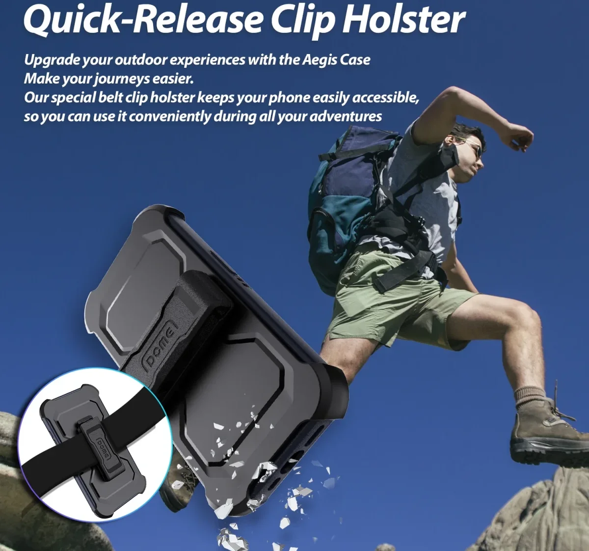 Whitestone Aegis iPhone 15 Pro Max Hoesje Full Protect Cover Rood afbeelding 4