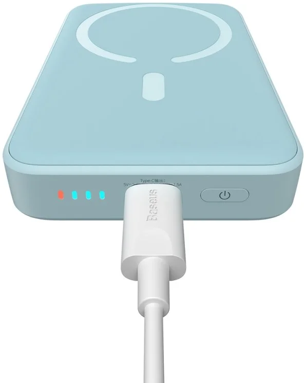 Baseus Megattach 10.000 mAh Powerbank Compact Met MagSafe Blauw 20W afbeelding 2