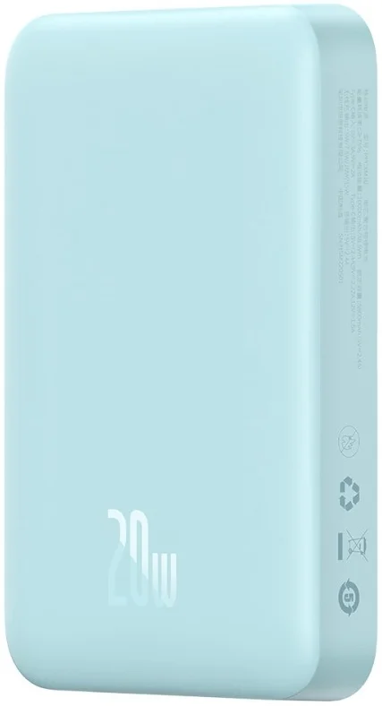 Baseus Megattach 10.000 mAh Powerbank Compact Met MagSafe Blauw 20W afbeelding 11