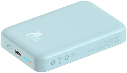 Baseus Megattach 10.000 mAh Powerbank Compact Met MagSafe Blauw 20W afbeelding 12