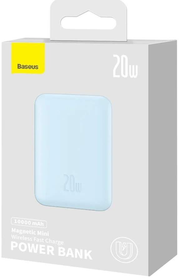 Baseus Megattach 10.000 mAh Powerbank Compact Met MagSafe Blauw 20W afbeelding 14