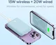 Baseus Megattach 10.000 mAh Powerbank Compact Met MagSafe Blauw 20W afbeelding 5