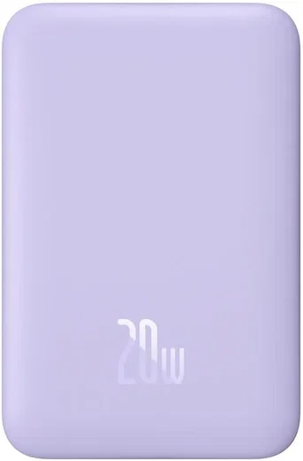 Baseus Megattach 10.000 mAh Powerbank Compact Met MagSafe Paars 20W afbeelding 1