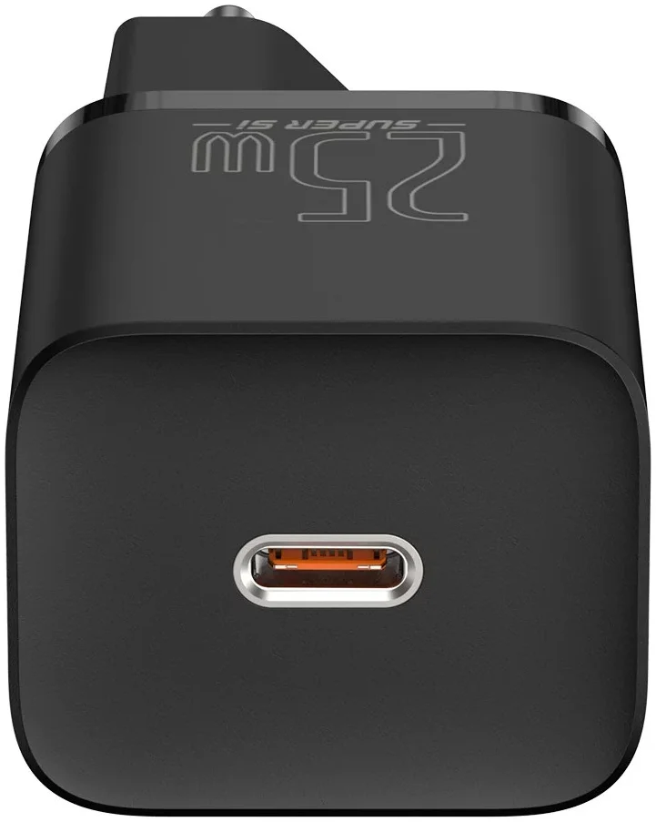 Baseus Super-Si USB-C Snellader Quick Charge 25W Zwart afbeelding 3