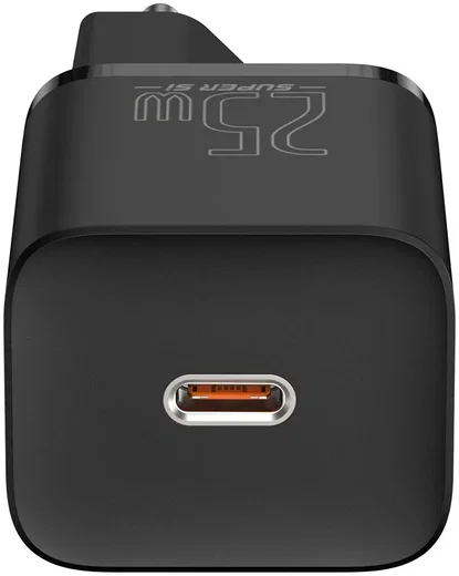 Baseus Super-Si USB-C Snellader Quick Charge 25W Zwart afbeelding 3