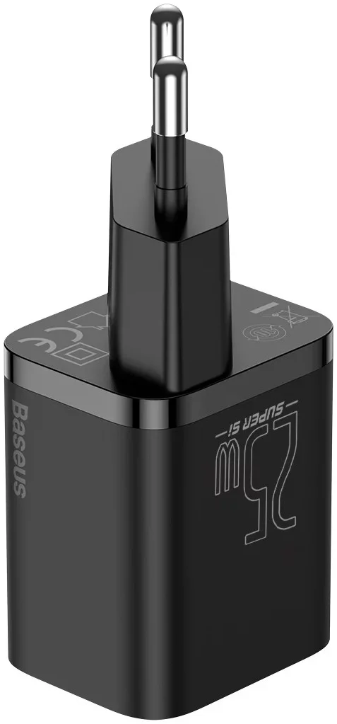 Baseus Super-Si USB-C Snellader Quick Charge 25W Zwart afbeelding 5