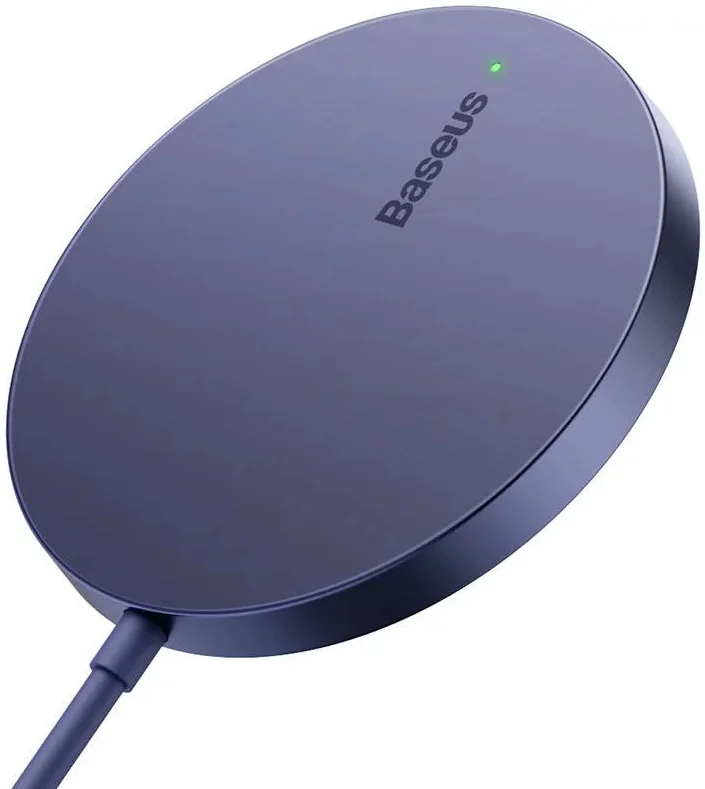 Baseus Simple Mini3 MagSafe Draadloze Oplader Fast Charge 15W Paars afbeelding 3