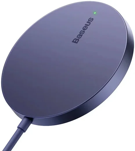 Baseus Simple Mini3 MagSafe Draadloze Oplader Fast Charge 15W Paars afbeelding 3