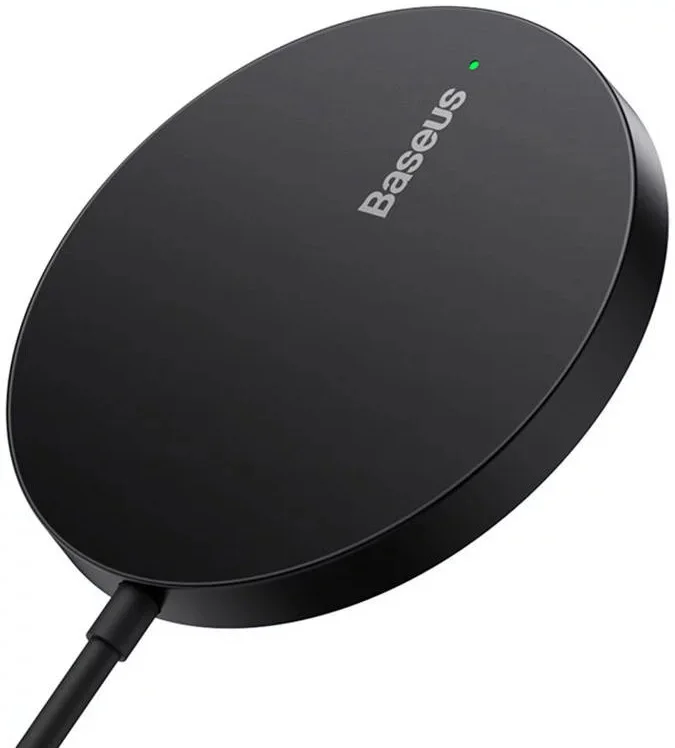 Baseus Simple Mini3 MagSafe Draadloze Oplader Fast Charge 15W Zwart afbeelding 3