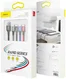 Baseus USB 4-in-1 Kabel met Micro-USB /2x USB-C / Lightning 1.2M Zwart afbeelding 7