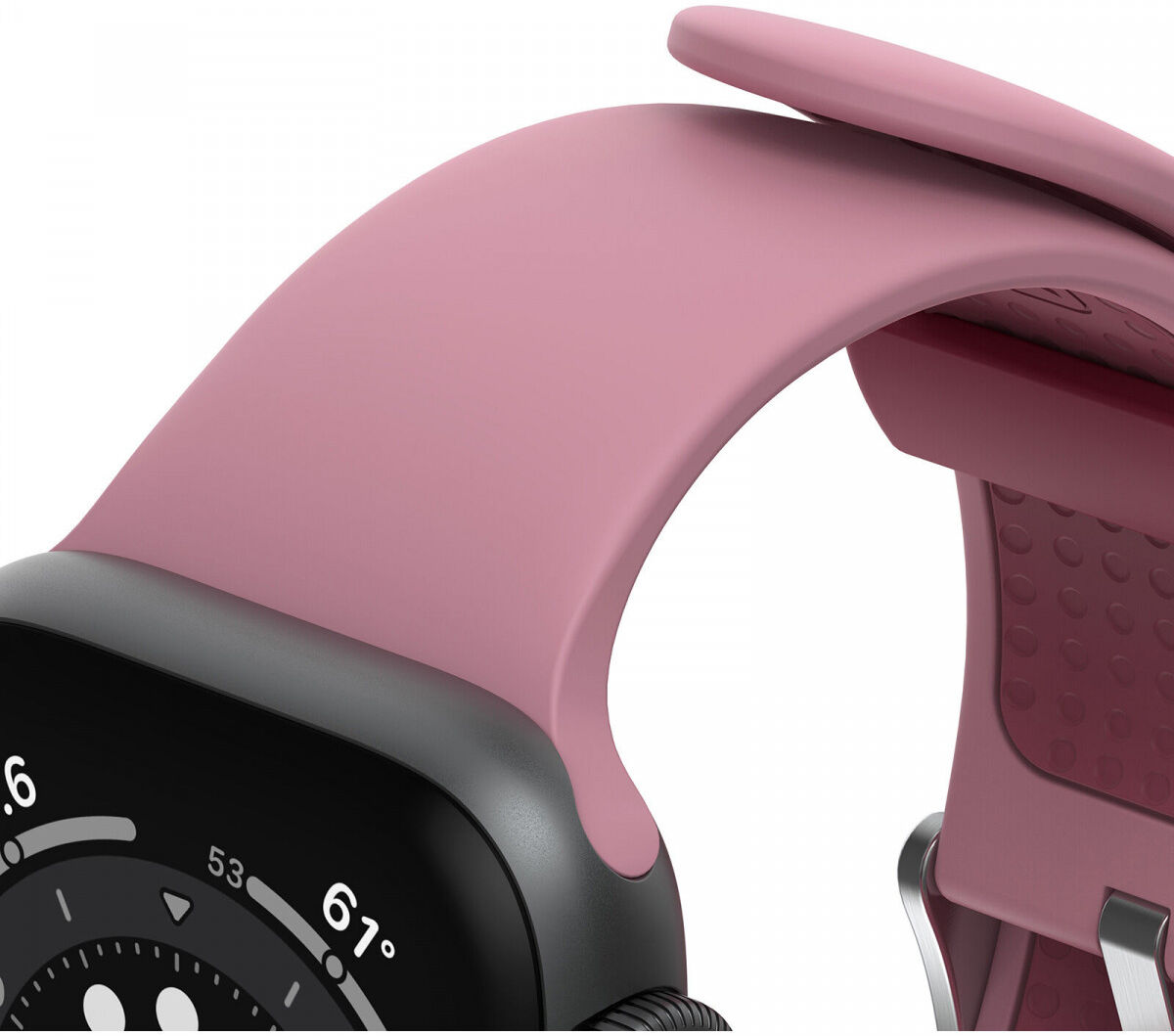 OtterBox Apple Watch Bandje - 1-10/SE - 42/41/40/38MM - Siliconen - Roze afbeelding 5