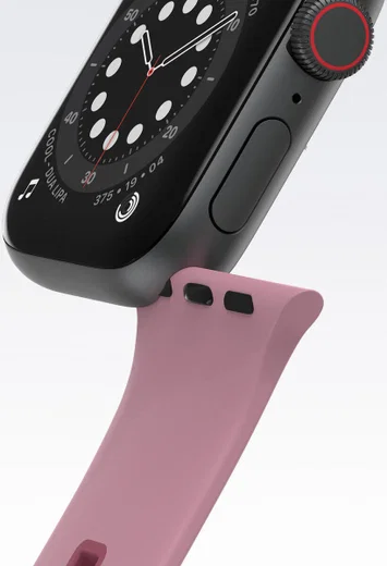 OtterBox Apple Watch Bandje - 1-10/SE - 42/41/40/38MM - Siliconen - Roze afbeelding 3