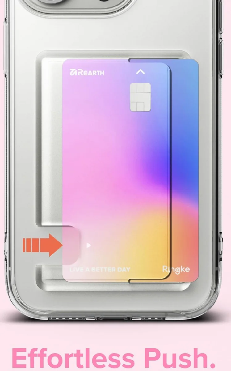Ringke Fusion Card iPhone 15 Pro Max Hoesje Kaarthouder Transparant afbeelding 4