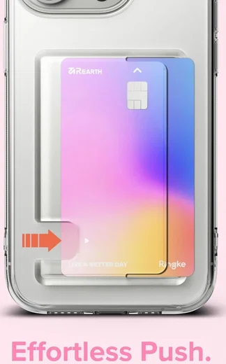 Ringke Fusion Card iPhone 15 Pro Max Hoesje Kaarthouder Transparant afbeelding 4