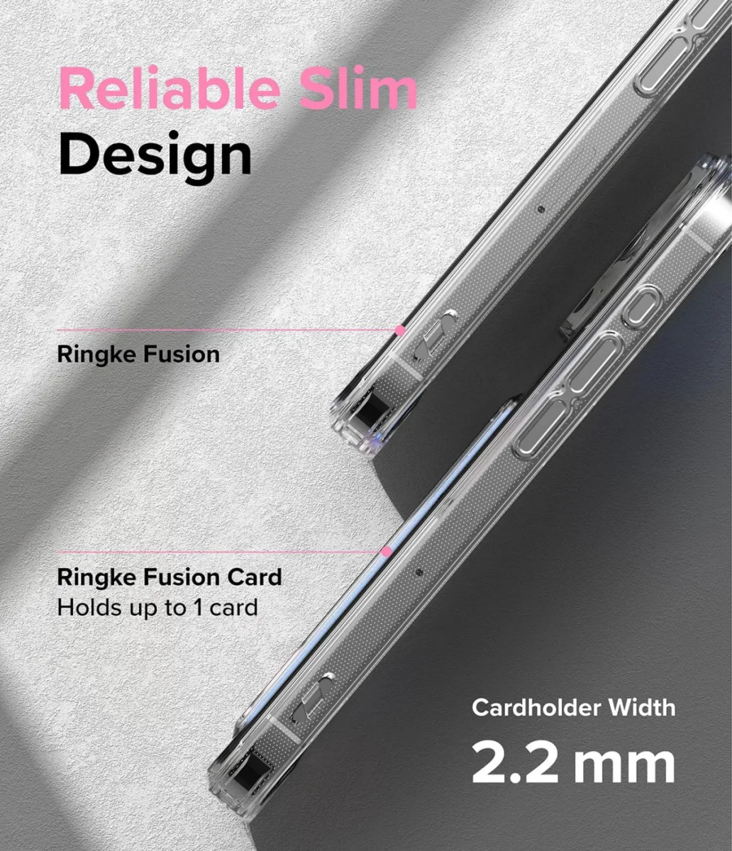 Ringke Fusion Card iPhone 15 Pro Max Hoesje Kaarthouder Transparant afbeelding 9