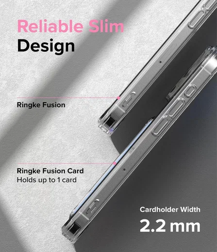 Ringke Fusion Card iPhone 15 Pro Max Hoesje Kaarthouder Transparant afbeelding 9