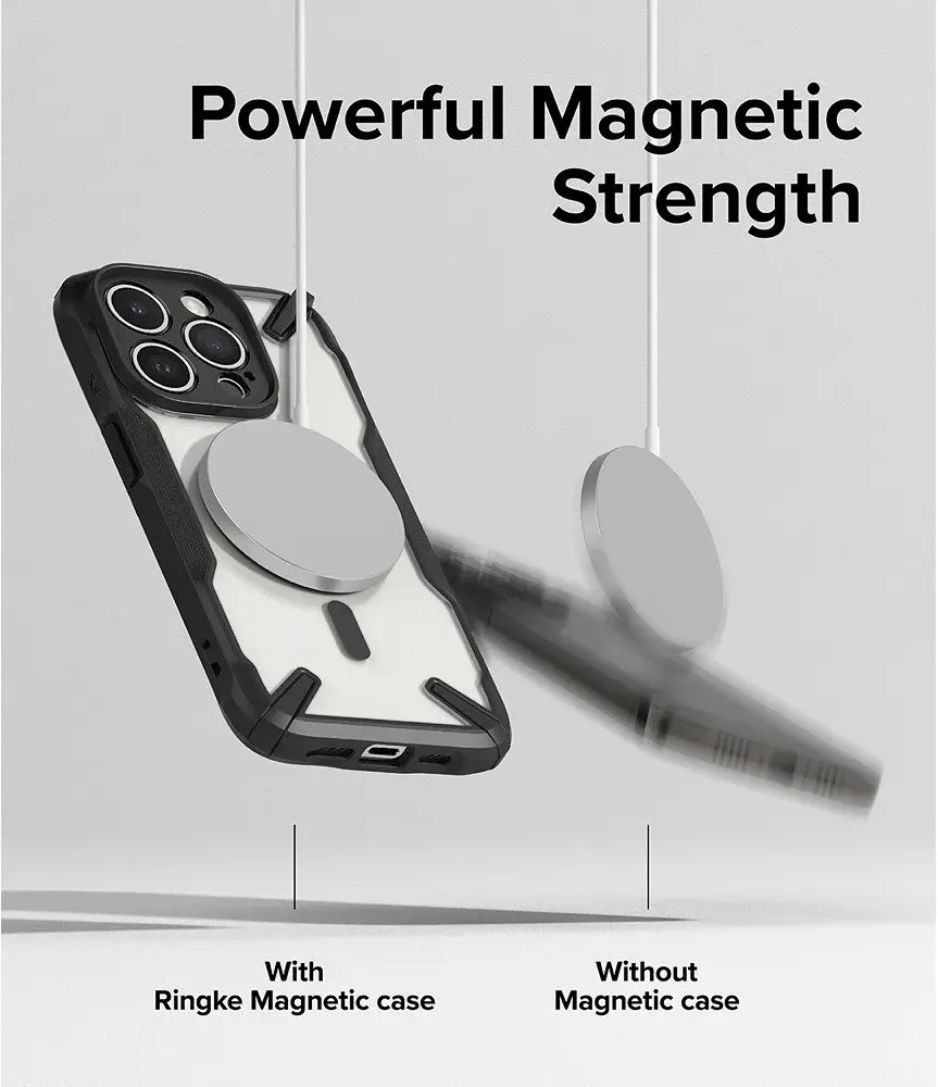 Ringke Fusion X Magnetic Apple iPhone 15 Pro Max Hoesje MagSafe Zwart afbeelding 10