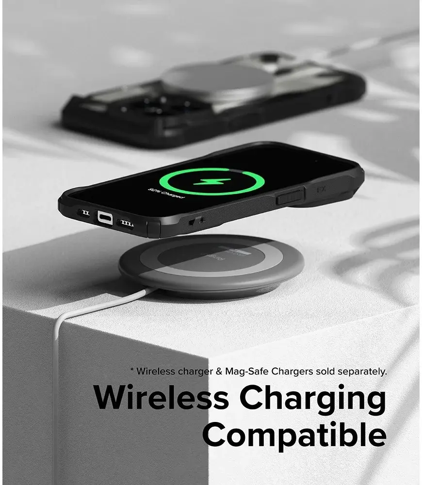 Ringke Fusion X Magnetic Apple iPhone 15 Pro Max Hoesje MagSafe Zwart afbeelding 11