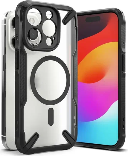 Ringke Fusion X Magnetic Apple iPhone 15 Pro Max Hoesje MagSafe Zwart afbeelding 13