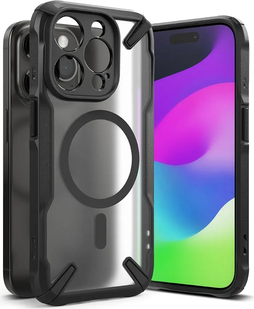 Ringke Fusion X Magnetic Apple iPhone 15 Pro Max Hoesje MagSafe Zwart afbeelding 2