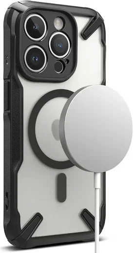 Ringke Fusion X Magnetic Apple iPhone 15 Pro Max Hoesje MagSafe Zwart afbeelding 14