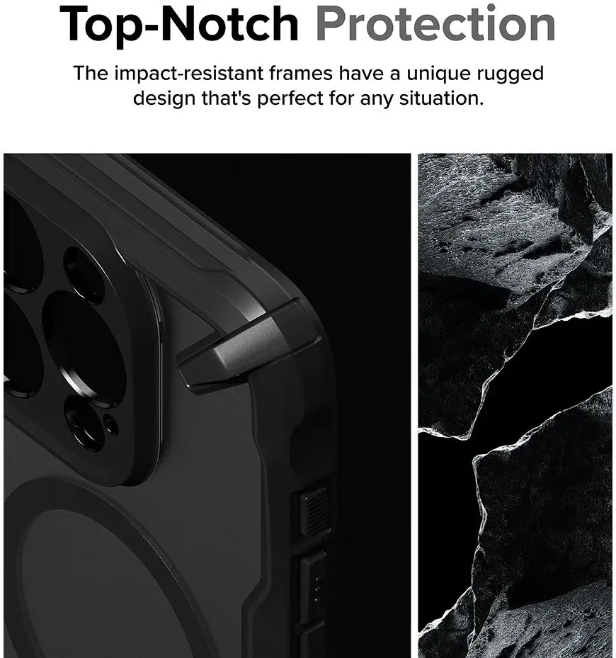 Ringke Fusion X Magnetic Apple iPhone 15 Pro Max Hoesje MagSafe Zwart afbeelding 8