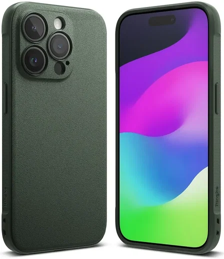 Ringke Onyx iPhone 15 Pro Max Hoesje Flexibel TPU Back Cover Groen afbeelding 1