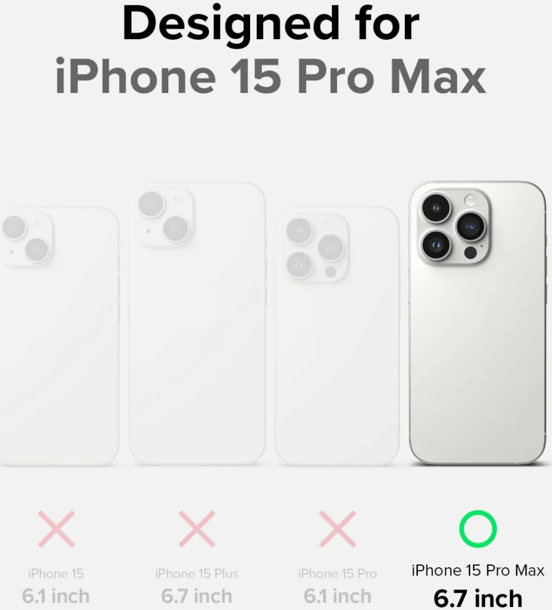 Ringke Onyx iPhone 15 Pro Max Hoesje Flexibel TPU Back Cover Groen afbeelding 6